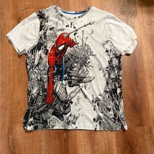Robert Graham Spider-Man Graphic Tee - White and Red